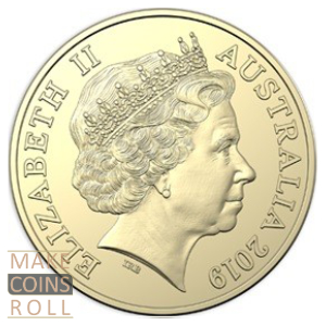 Obverse side 1 dollar Australia 2019