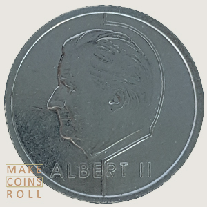 Obverse side 1 Franc Belgium 1997