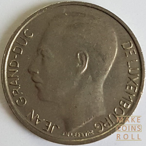 Obverse side 1 Franc Luxembourg 1986