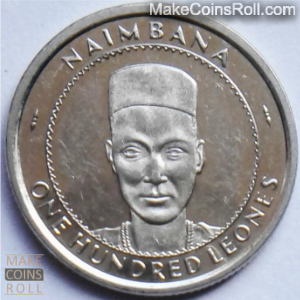 Obverse side 100 leones Sierra Leone 1996