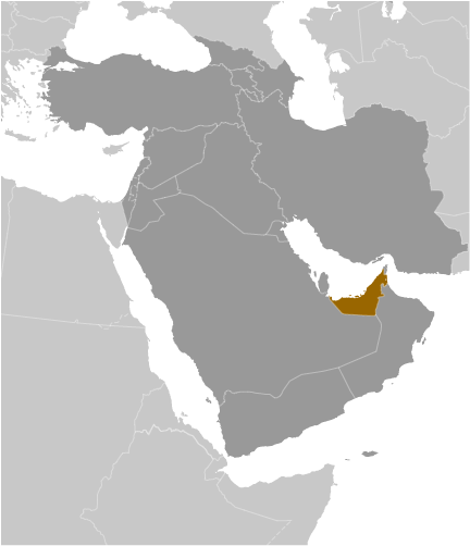 United Arab Emirates locator