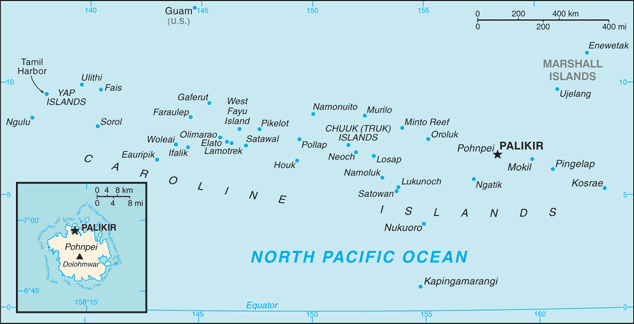 Map of Micronesia