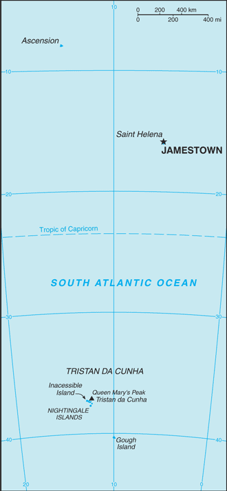 Map of Saint Helena